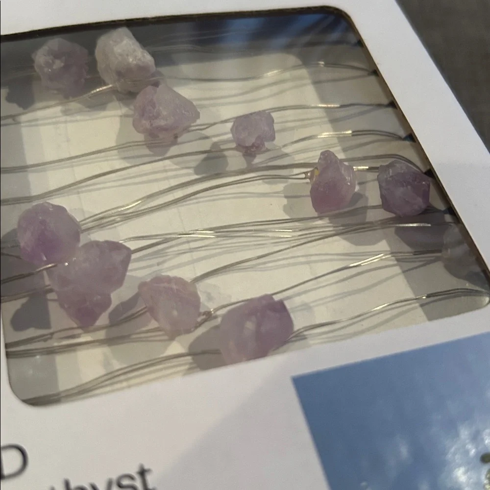 ROOM ESSENTIALS LED Amethyst Fairy Lights NEW (Battery operated, not included!)